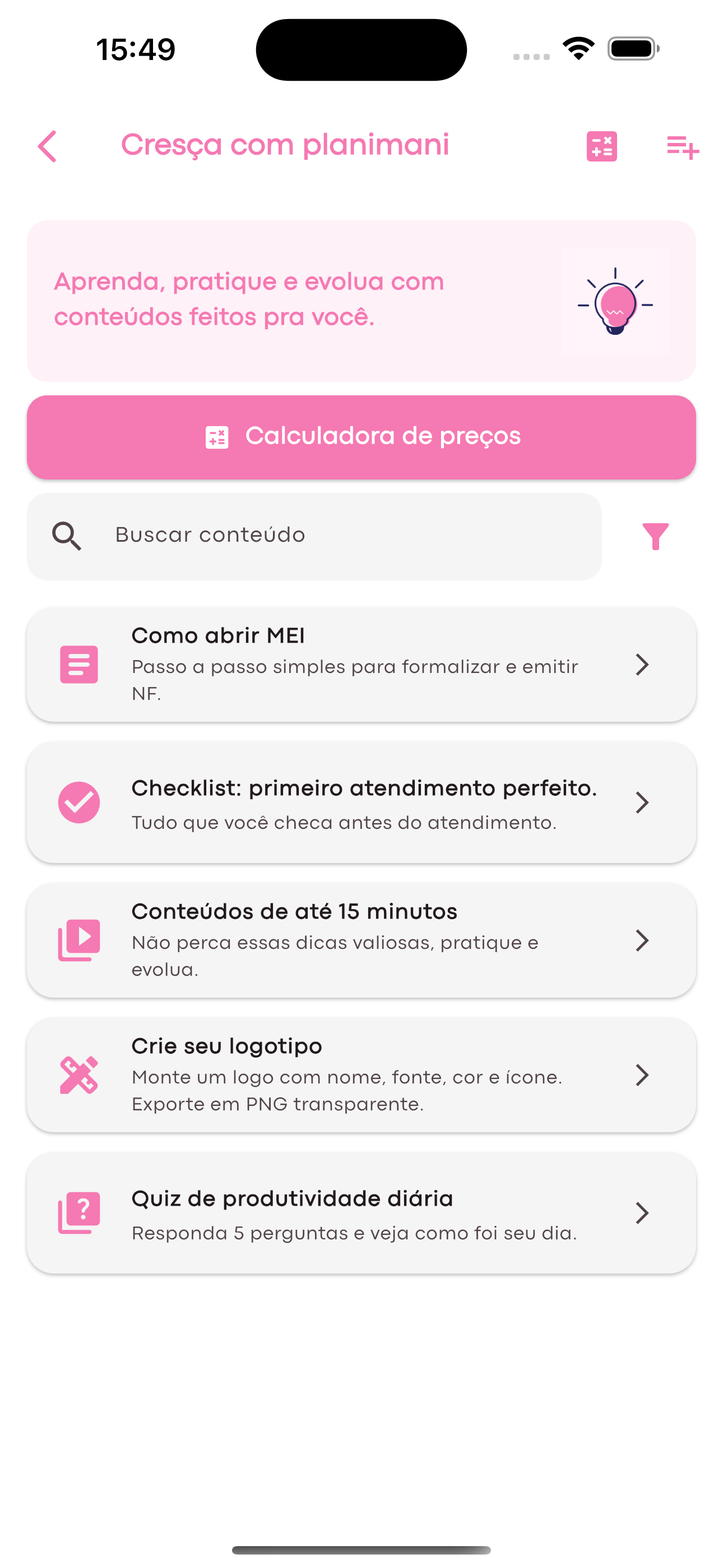 Cresça com Planimani